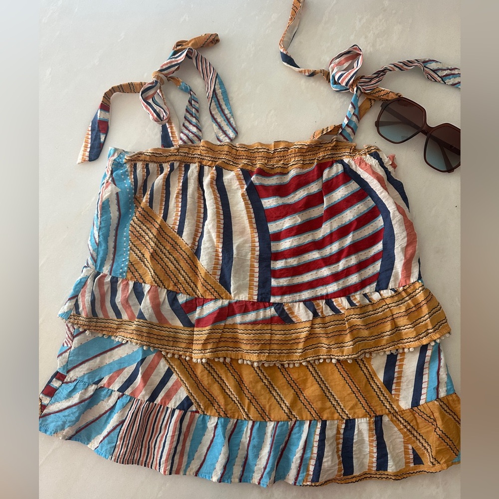 THML Tiered Tie Strap Top